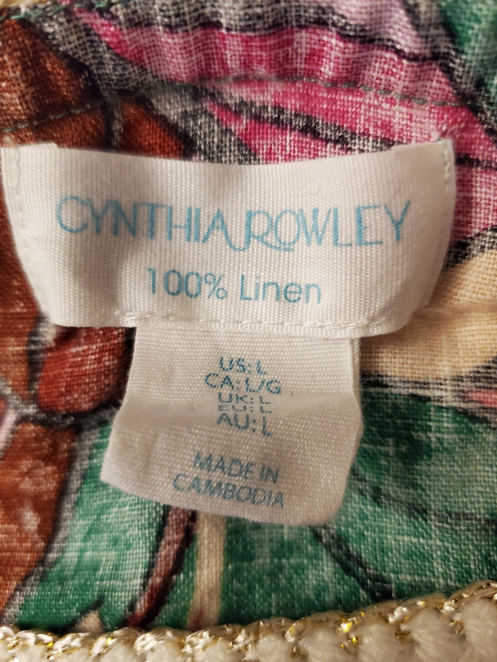 Cynthia Rowley Green, Pink & Brown Floral Women's Set - Picture 10 of 13